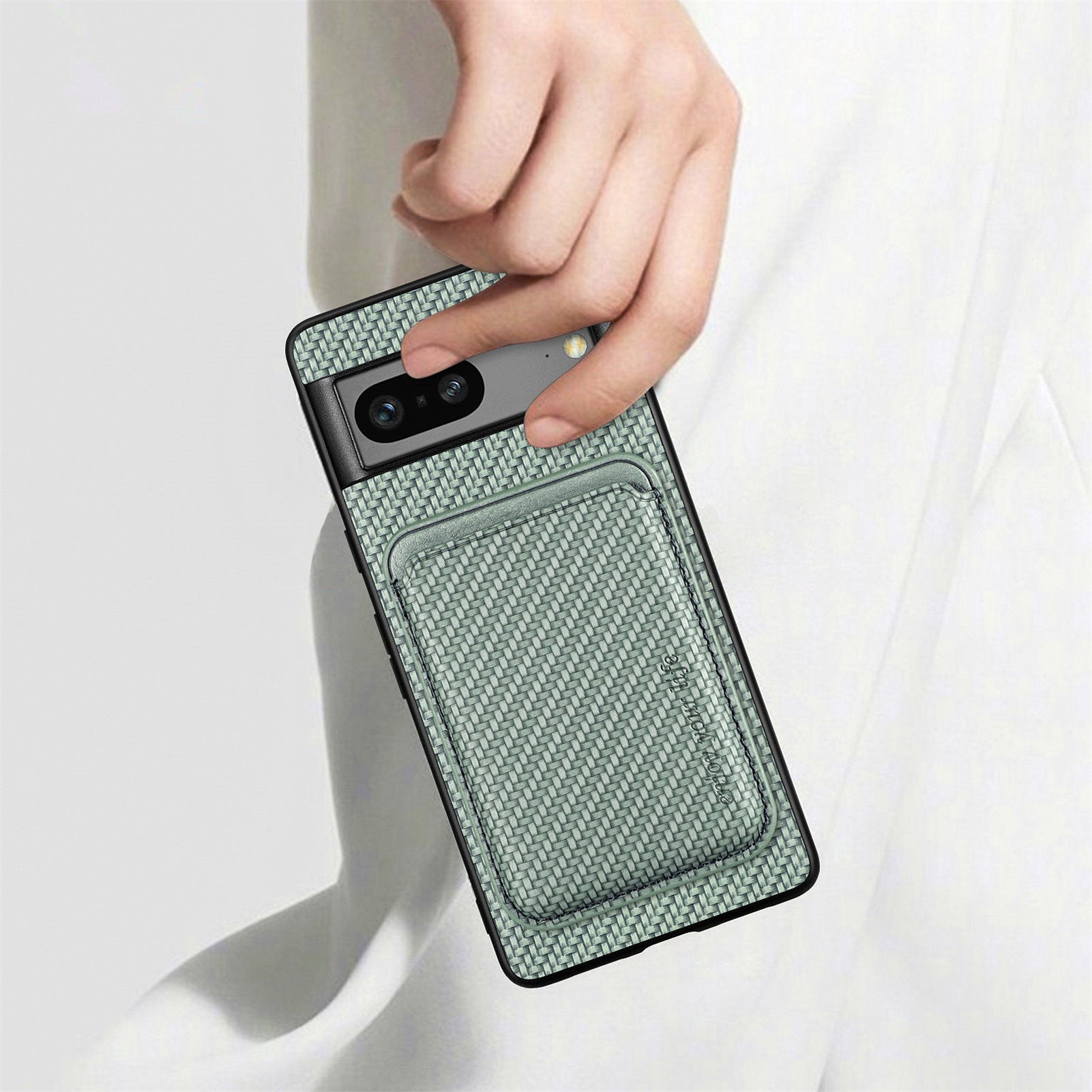 For Google Pixel 7a 5G Carbon Fiber Texture Drop-proof Case Detachable Magnetic Card Holder PC TPU PU Leather Protective Cover For Google Pixel 7a 5G Carbon Fiber Texture Drop-proof Case Detachable Magnetic Card Holder PC TPU PU Leather Protective Cover